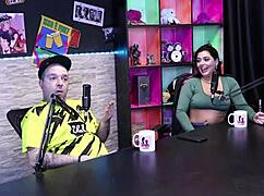 hey, that cuckold came for money but first time sucked with monica lima