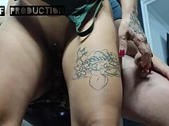 My sister-in-law waited for my wife to leave and came to fuck me in POV hardcore style 😈