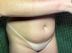 Want to see this 18-year-old Latina masturbate her natural tits?