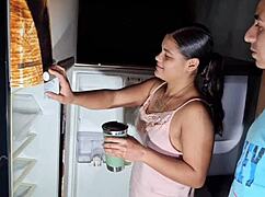 Late Night Fridge Buyer Gets Intense Anal Assfucking