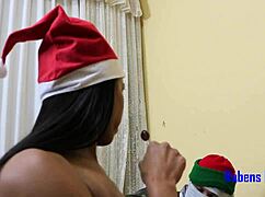 i feel so emotional giving to two cocks on christmas night