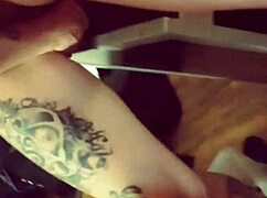 Redhead Amateur Couple's Dildo Ride and Blowjob