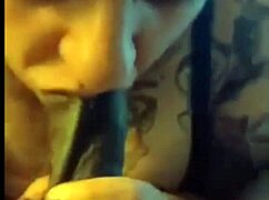 This BBW devours big black cock in blowjob action!