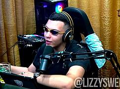 Lizzy sweet teases with her tits out