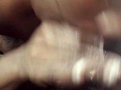 Chubby ebony milf sucks dick and swallows cum