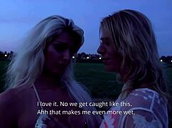 oh man, i can’t believe this... two blondes picnic turns into big dick banging session!