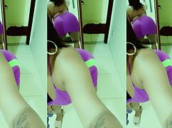 Famous Hollywood Actress Visits Brazil and Records Pool Video