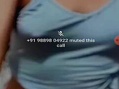 Cute Indian College Girl Fingers Her Pussy on Video Call