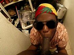 Sloppy blowjob leads to messy public cumshot in the car