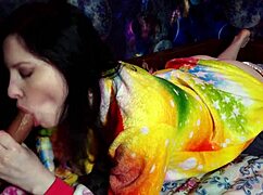 Petite teen deepthroats double blowjob and gets cumshot on lips intensely.