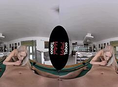 Virtual Taboo Game Where Blonde Shaved Girl Gives Blowjob Handjob In POV Sucking Challenge