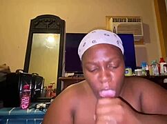 thot professional dick drainer performs sloppy blowjob and deepthroat on monster cock 😍