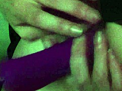 This amateur babe's homemade masturbation with a vibrator on her shaved pussy is so intense! 😈 Toys and dildos everywhere for hairless fun.