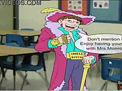 hey, nerdy 18yo teens gangbang their principal in classroom chaos... double penetration madness! 🥳