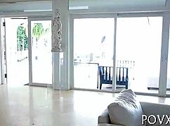 A teen with juicy ass gets passionately fucked in pov