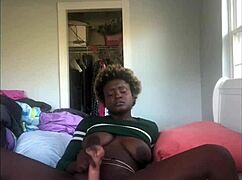 horny ebony babe, wanna see her anal play?