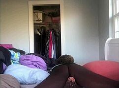 horny ebony babe, wanna see her anal play?