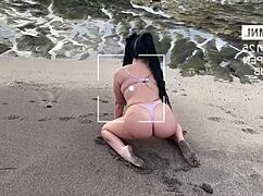 morena feels intense desire while playing with her body