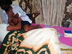 this black babe pretends to be sick just to fuck her pastor in doggystyle blowjob and big tits sucking