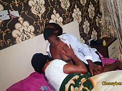 this black babe pretends to be sick just to fuck her pastor in doggystyle blowjob and big tits sucking