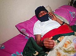 this black babe pretends to be sick just to fuck her pastor in doggystyle blowjob and big tits sucking