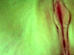 Blonde stripper Lexi Grant plays with her pussy while ripping clothes.