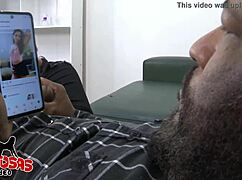 Oh man, I caught my husband on tinder with a brunette amateur getting anal and assfucking 😱