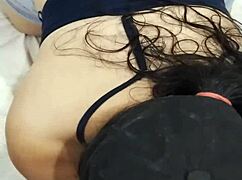 watch me suck my boyfriend's dick while he grabs my big ass