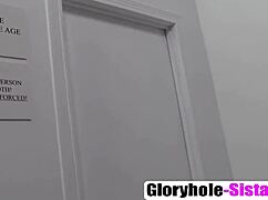 anya ivy handles that white cock in the glory hole