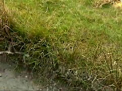 Public Sex Couple In The Field With Big Ass And Tits, Blowjob And Fucking