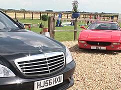 elegant blonde milf enjoys refined sex at hippodrome