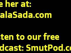 Sexy British Babe Masturbates on Her Bed, Touching Her Pussy