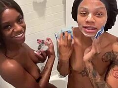 majesty nasty chats in the shower with her lesbian lover