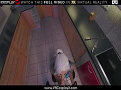 Eveline Dellai as Jett Takes Deep Anal Fuck in VR!