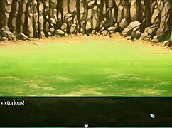 Resisting succubus's tempting wet anus in hentai game