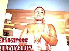 Marley shows off her fat ebony ass in booty interview