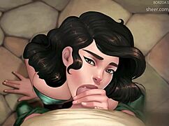 That sexy slut lets me cum in her mouth on busy street