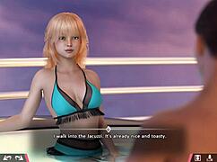 The sexy teen with big tits and ass gets fucked hard by a monster cock in amateur anal scene. She moans loudly.