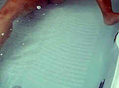 Intense masturbation in the hydro massage bathtub