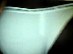 Chocolate booty bent over in doggystyle position