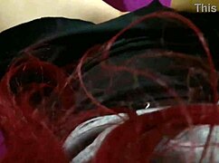 Horny Redhead Rubs Pussy To Huge Orgasm In Stockings And Lingerie