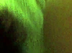 Ebony babe bent over for doggystyle gaping