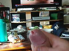 i'm jerking off to hot trans porn and shooting my load