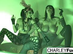 charley chase and alia janine indulge in lesbian fucking with big tits
