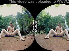 Endza and Sierra Cirque explore their desires at the waterfall.