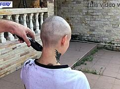 behind the scenes lisa fox shaving head