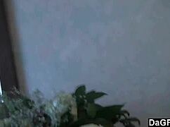 two young teens exploring their first lesbian kiss in the bedroom