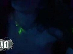 Two Babes With Huge Tits In Group Scene