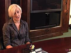 i'm desperate for the job, offering my body and fingering to the dyke boss