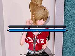 Complete gameplay in harem hotel part 7, with licking and cum on webcam